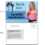 Now Is The Time To Shape Up With Martial Arts Fitness – Postcard 4×6