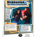 Kickboxing…Take a Whack at Something New! – Flyer 8.5×11