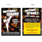 Nothing Spooky About Martial Arts – Ad Card 2.75×4.25 – ver.2
