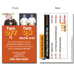Turn Off TV. Turn On Martial Arts – Ad Cards 2.75×4.25