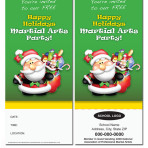 Happy Holidays Martial Arts Party! – Rack Card 4×9