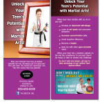 Unlock Your Teen’s Potential with Martial Arts! Rack Card