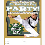 Come to a St. Patricks Day Party at my Martial Arts School Flyer 8.5 x11 ver. 2