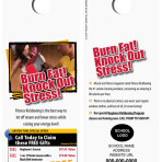 Kickboxing – Burn Fat! Knock Out Stress! Door Hanger