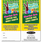 Martial Arts Easter Egg Hunt Party Rack Card