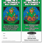 Come to a St. Patricks Day Party Rack Card