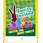 Martial Arts Easter Egg Hunt Party Flyer 8.5×11