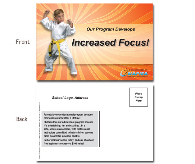 Learn How Martial Arts Will Build Your Child’s Focus Postcard