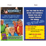 Bored? Make this your child’s most productive summer ever with Martial Arts Summer Camp Ad Card