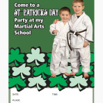 Come to a St. Patricks Day Party at my Martial Arts School Flyer 8.5 x11