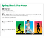 Spring Break Day Camp! Information Flyer 8.5×11